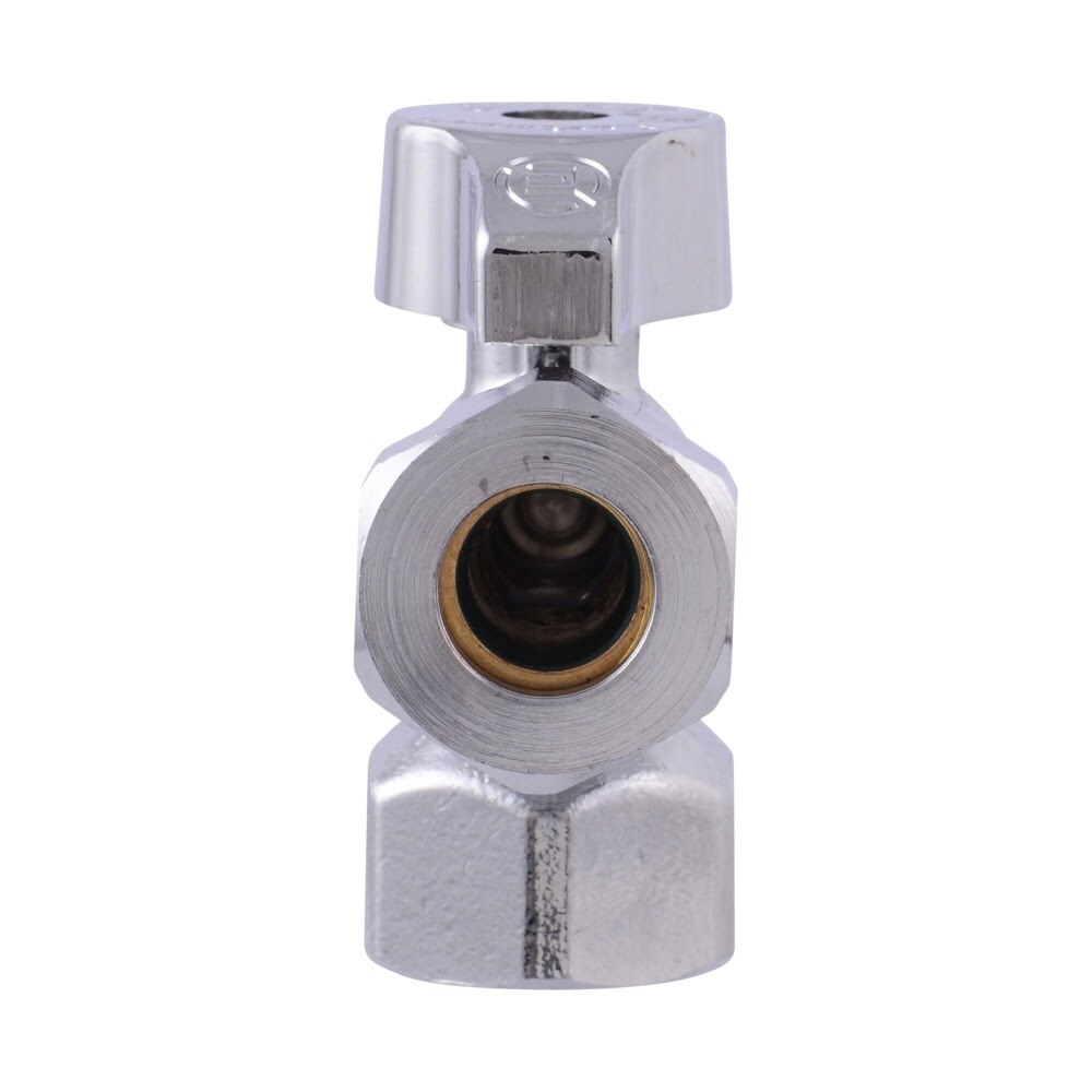 Eastman 10735LF 1/2 in. FIP x 1/2 in. or 7/16 in. Slip Joint Quarter Turn Angle Stop Valve - 3