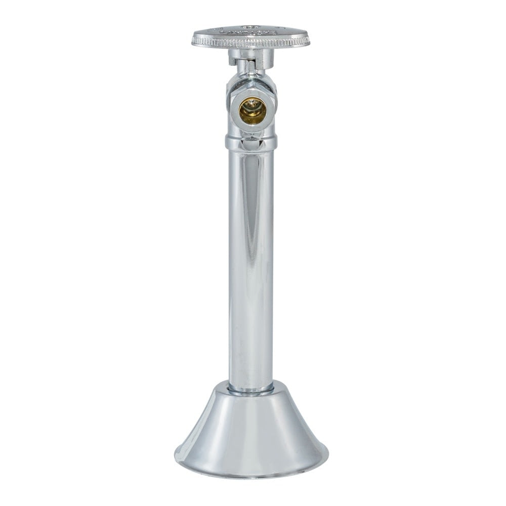 Eastman 10742LF 3/8 in. OD x 1/2 in. Sweat Quarter Turn Angle Stop Valve with Extension Tube - 2