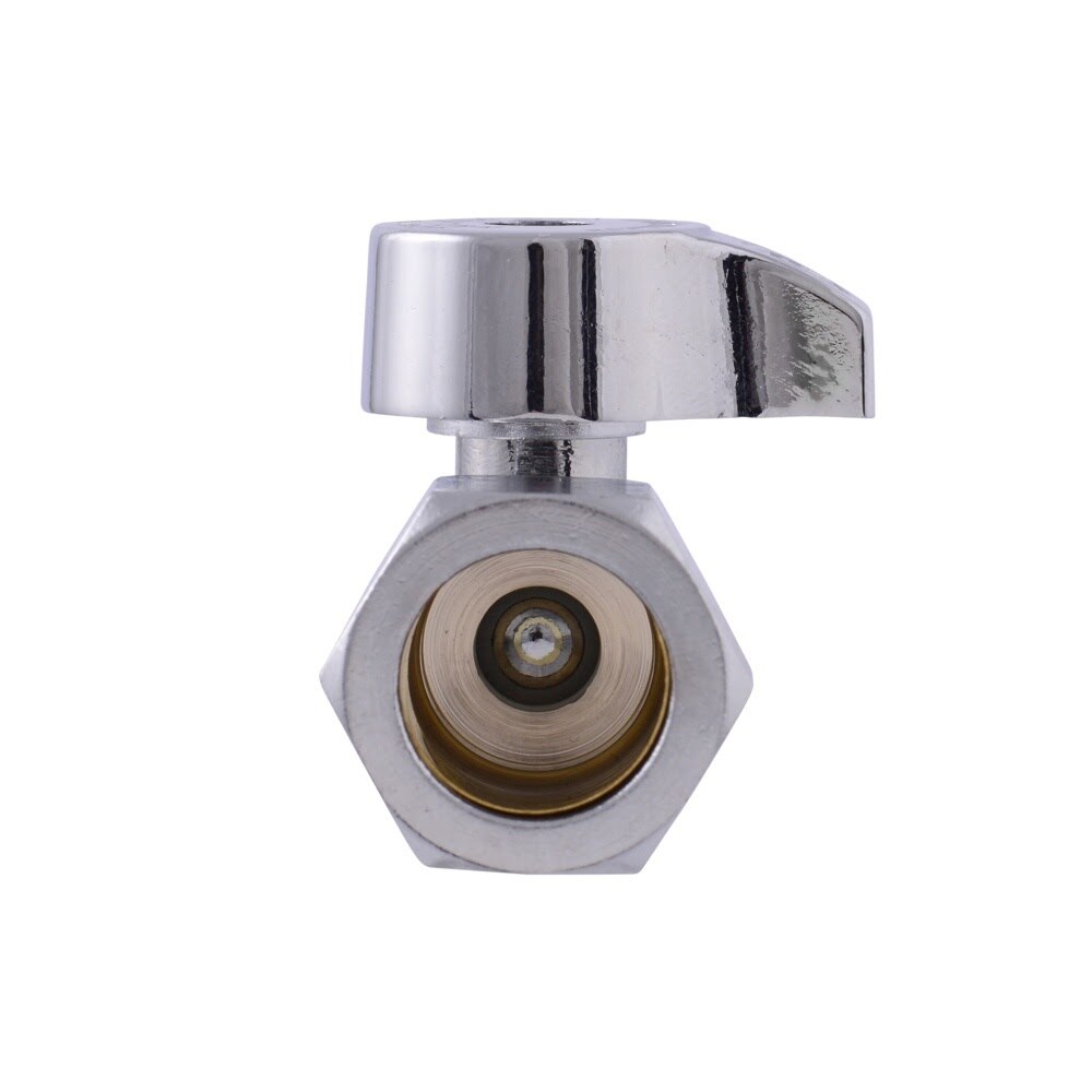 Eastman 10753LF 1/4 in. OD x 5/8 in. OD SpeedFlex Compression Quarter Turn Straight Stop Valve - 3