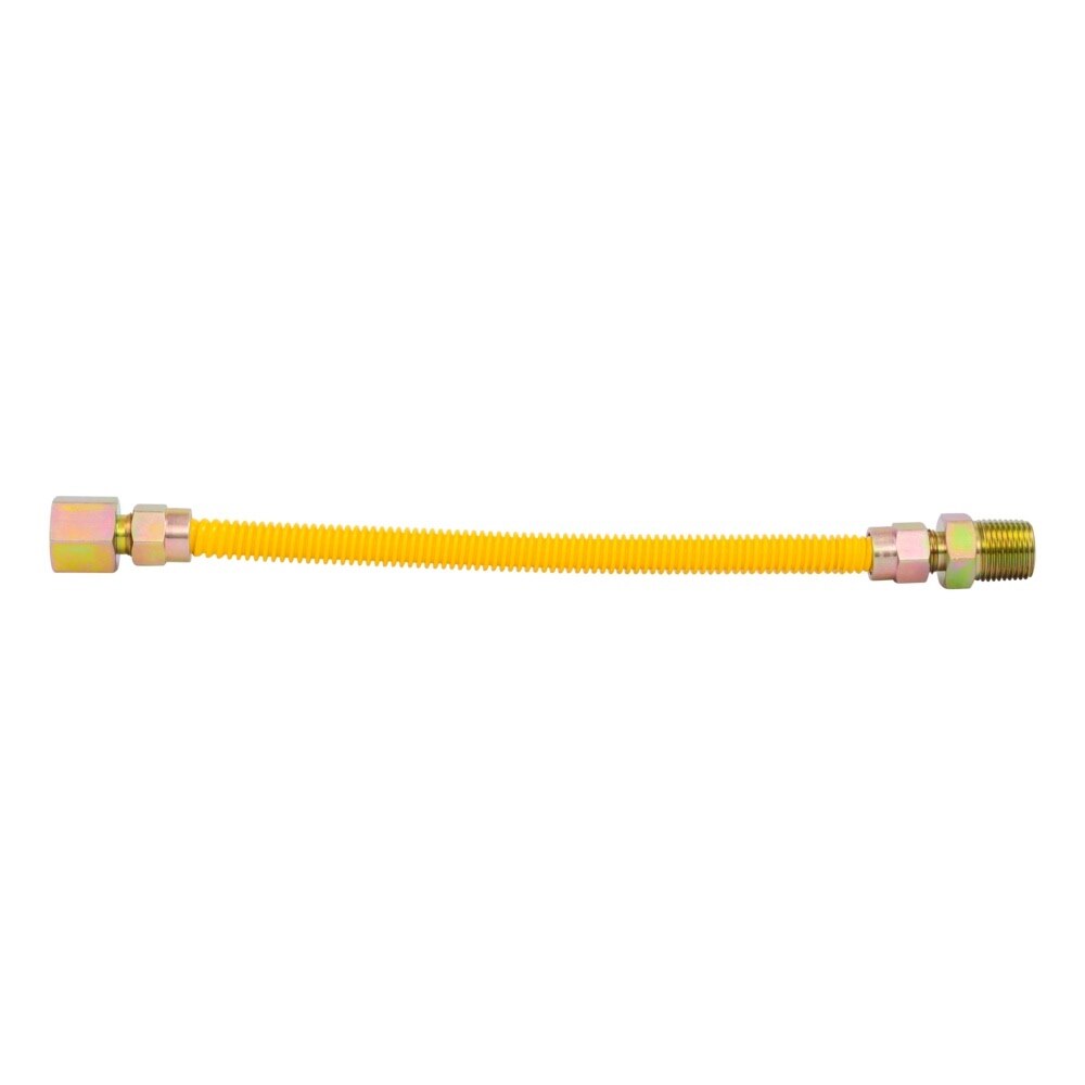 Eastman 10YE515012B 12 in Stainless Steel Gas Connector 3/8 in OD 1/2 in FIP x 1/2 in MIP - 2