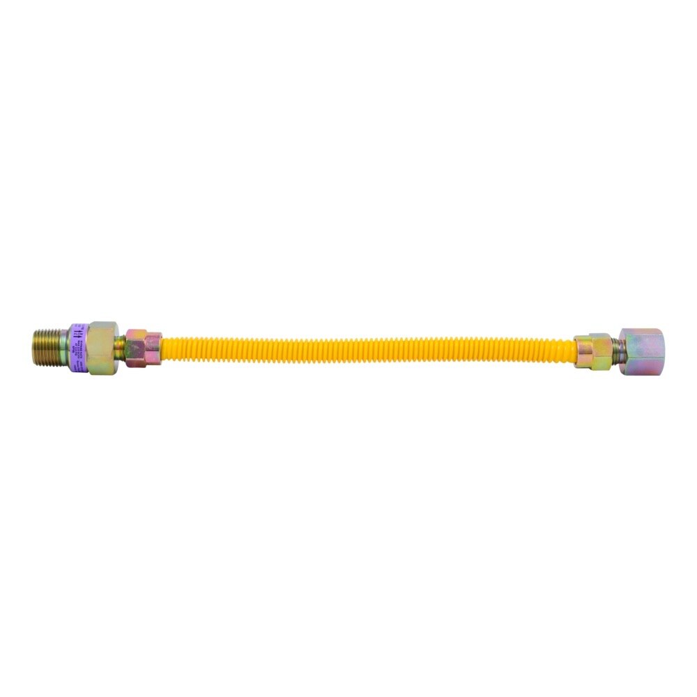 Eastman 10YE51V012B 3/8 in. OD x 12 in. EFV Gas Connector 1/2 in. FIP x 1/2 in. MIP - 2