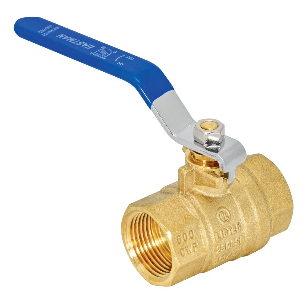 Eastman 20049LF 1 in. IPS Heavy Duty Full Port Brass Ball Valve - 2