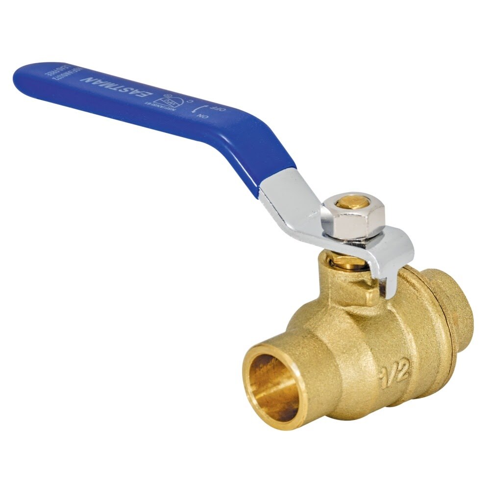 Eastman 20061LF 1/2 in. Heavy Duty Full Port Sweat Brass Ball Valve - 2