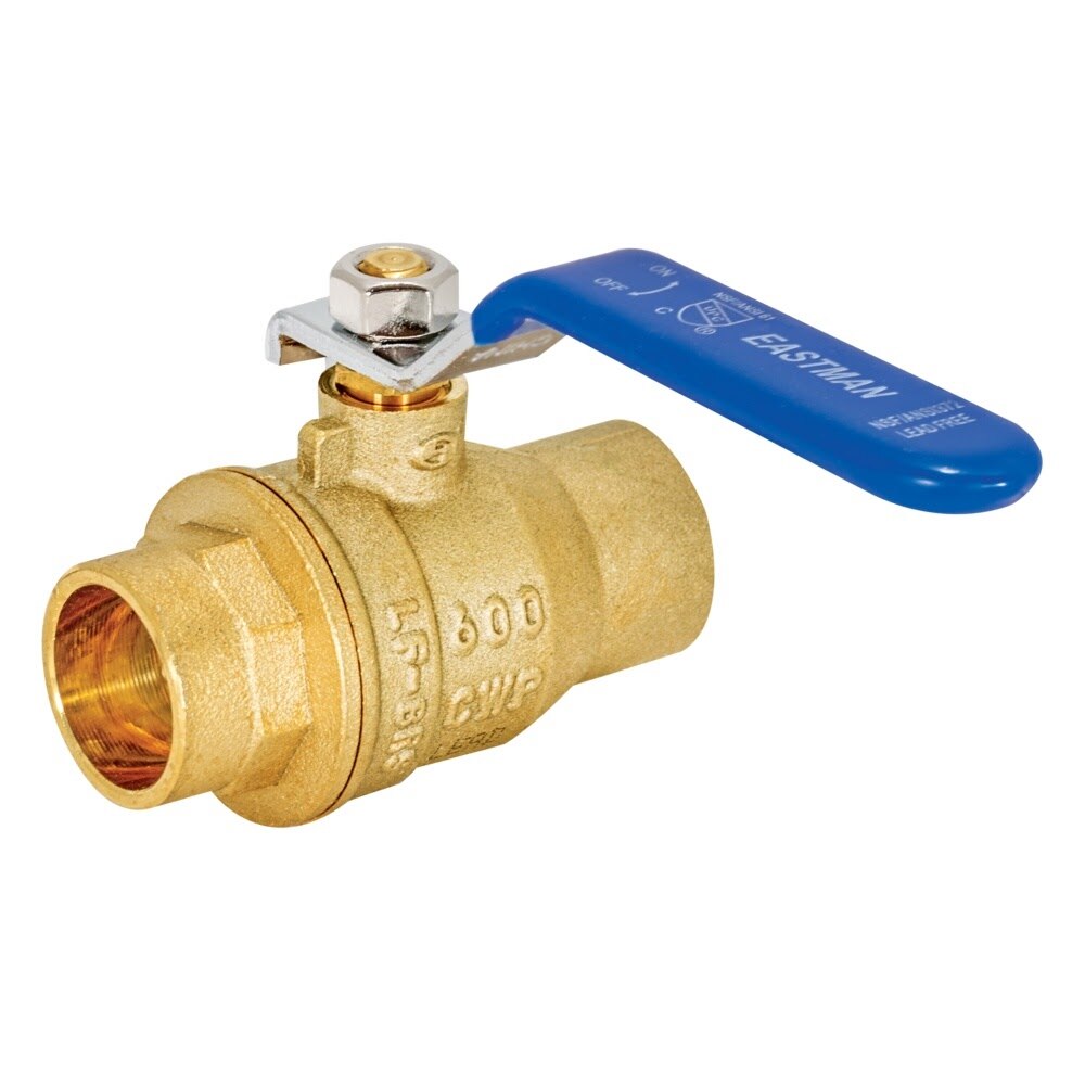 Eastman 20063LF 3/4 in. Lead Free Heavy Duty Full Port Sweat Brass Ball Valve