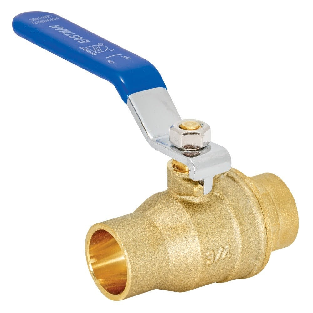 Eastman 20063LF 3/4 in. Lead Free Heavy Duty Full Port Sweat Brass Ball Valve - 2