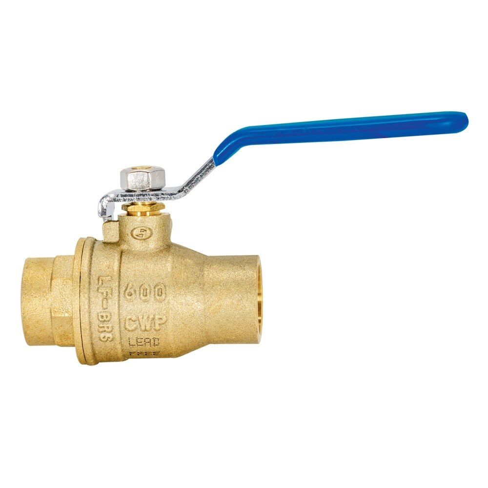 Eastman 20063LF 3/4 in. Lead Free Heavy Duty Full Port Sweat Brass Ball Valve - 3