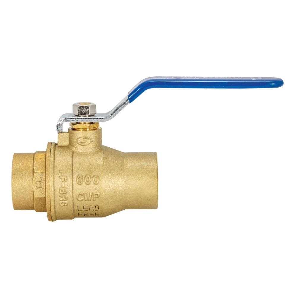 Eastman 20065LF 1 in Sweat Heavy Duty Full Port Brass Ball Valve for Potable Water - 3