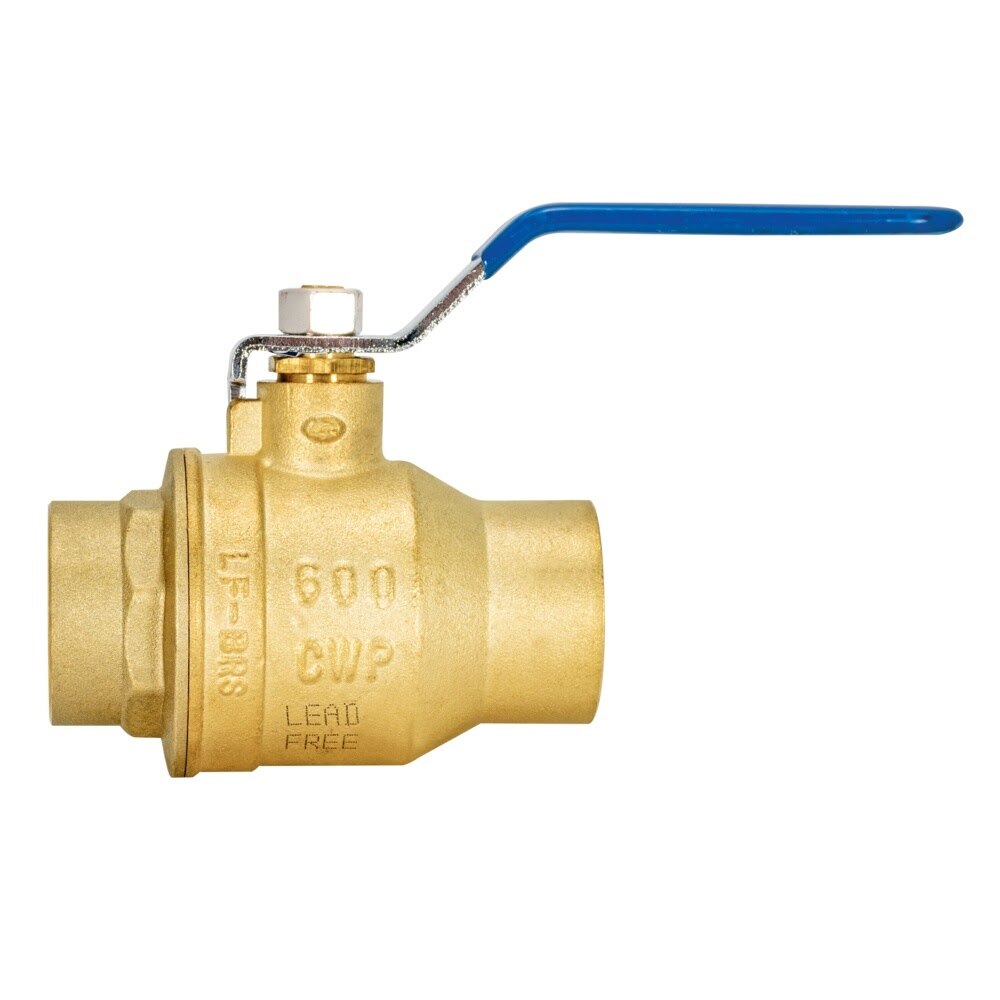 Eastman 20067LF 1-1/4 in. Sweat Heavy-Duty Full Port Brass Ball Valve - 3