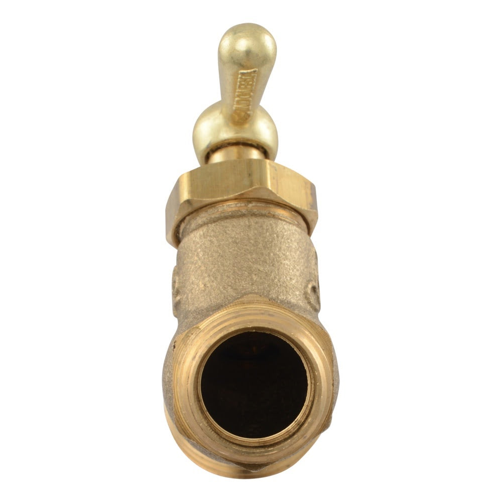 Eastman 20205 1/2 in. MIP x MHT Brass No Kink Hose Bibb - 3