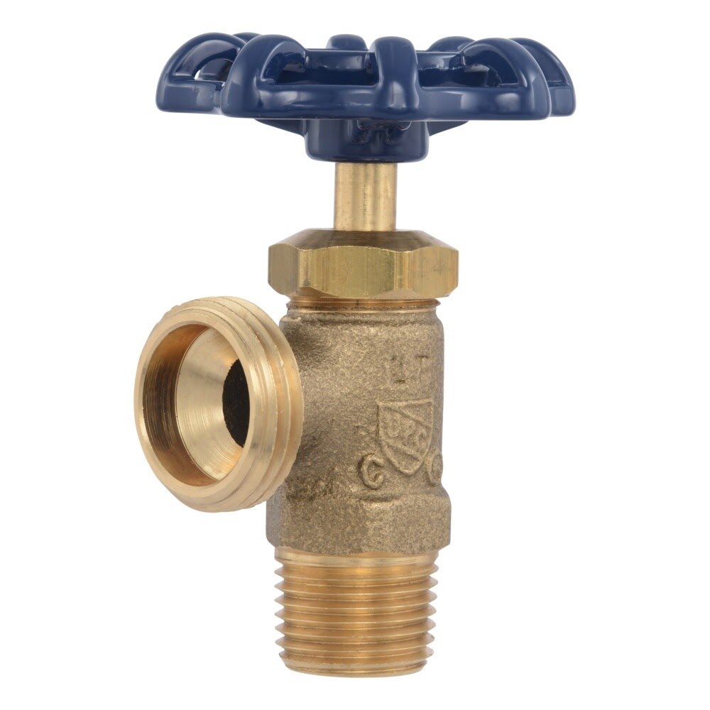 Eastman 20271 1/2 in. MIP Brass Boiler Drain Valve
