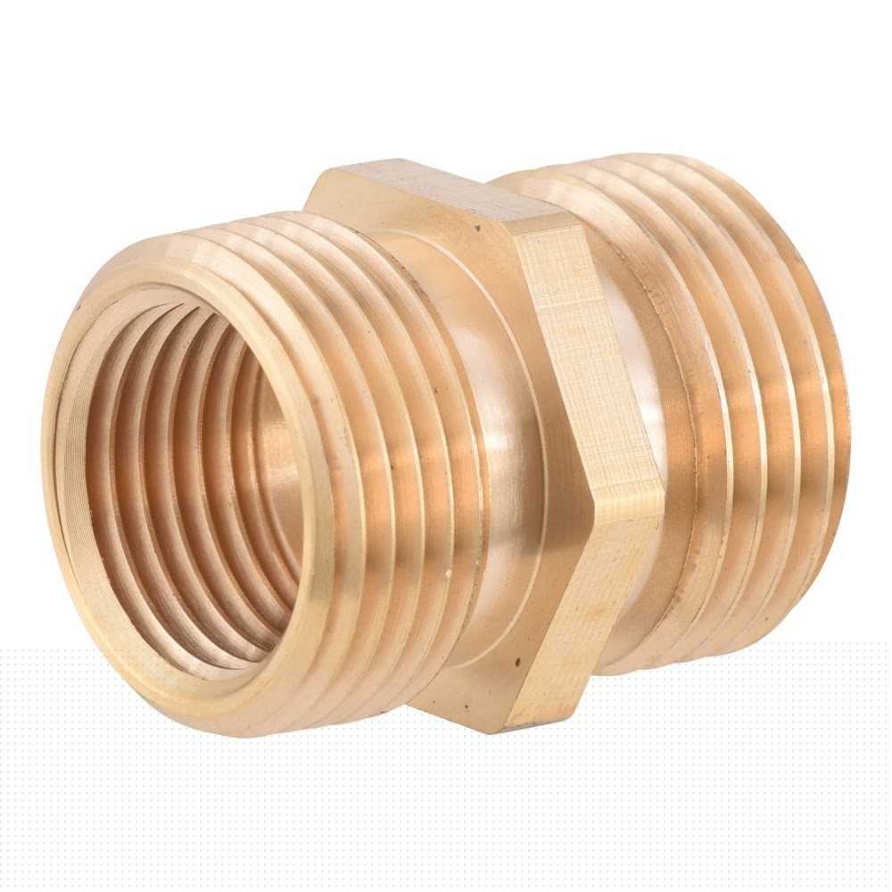 Eastman 20351 3/4 in. MHT x 3/4 in. MIP Tapped 1/2 in. FIP Brass Hose-to-Pipe Adapter