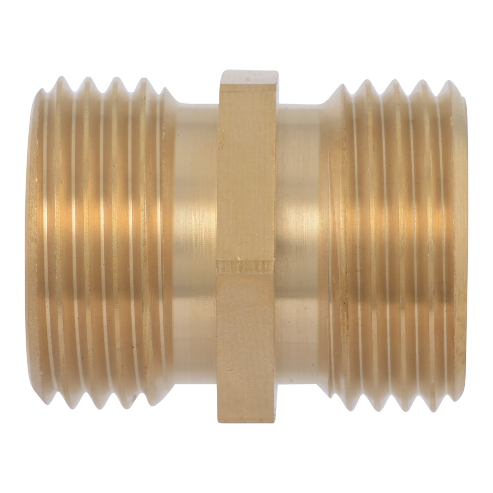 Eastman 20353 3/4 in. MHT x 3/4 in. MHT Tapped 1/2 in. FIP Brass Hose to Pipe Adapter - 2