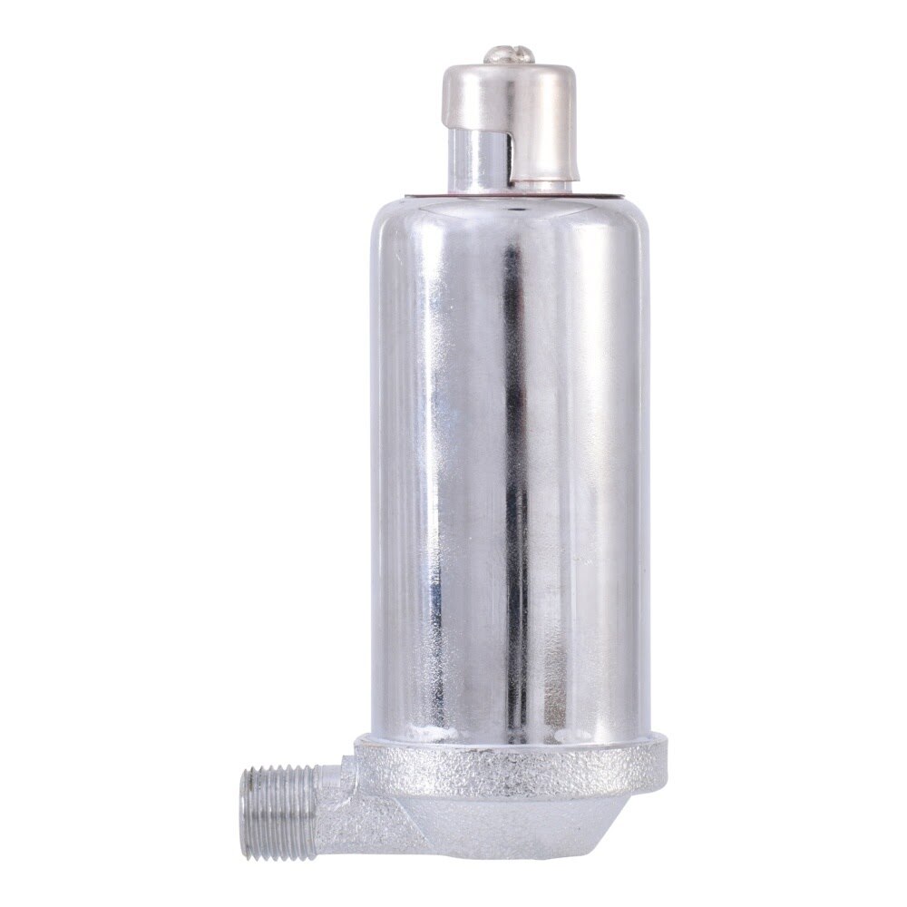 Eastman 20378 1/8 in. Angle MIP Adjustable Brass Radiator Air Valve - 2
