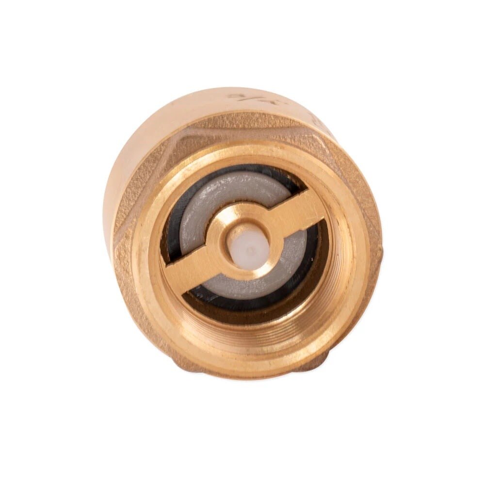 Eastman 20403LF 3/4 in. IPS Brass In-Line Check Valve for Backflow Prevention - 5