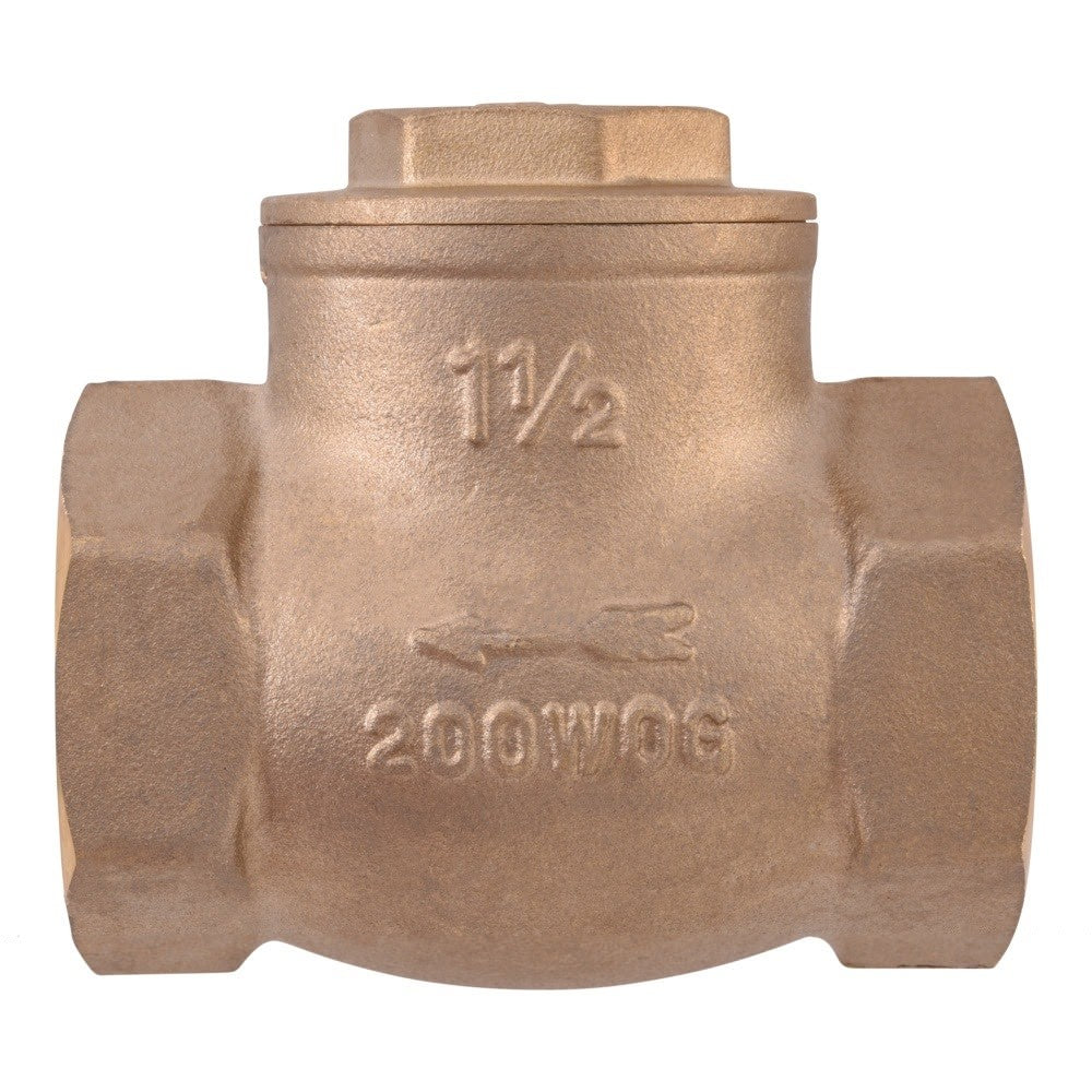 Eastman 20429LF 1-1/2 in IPS Lead Free Brass Swing Check Valve - 2