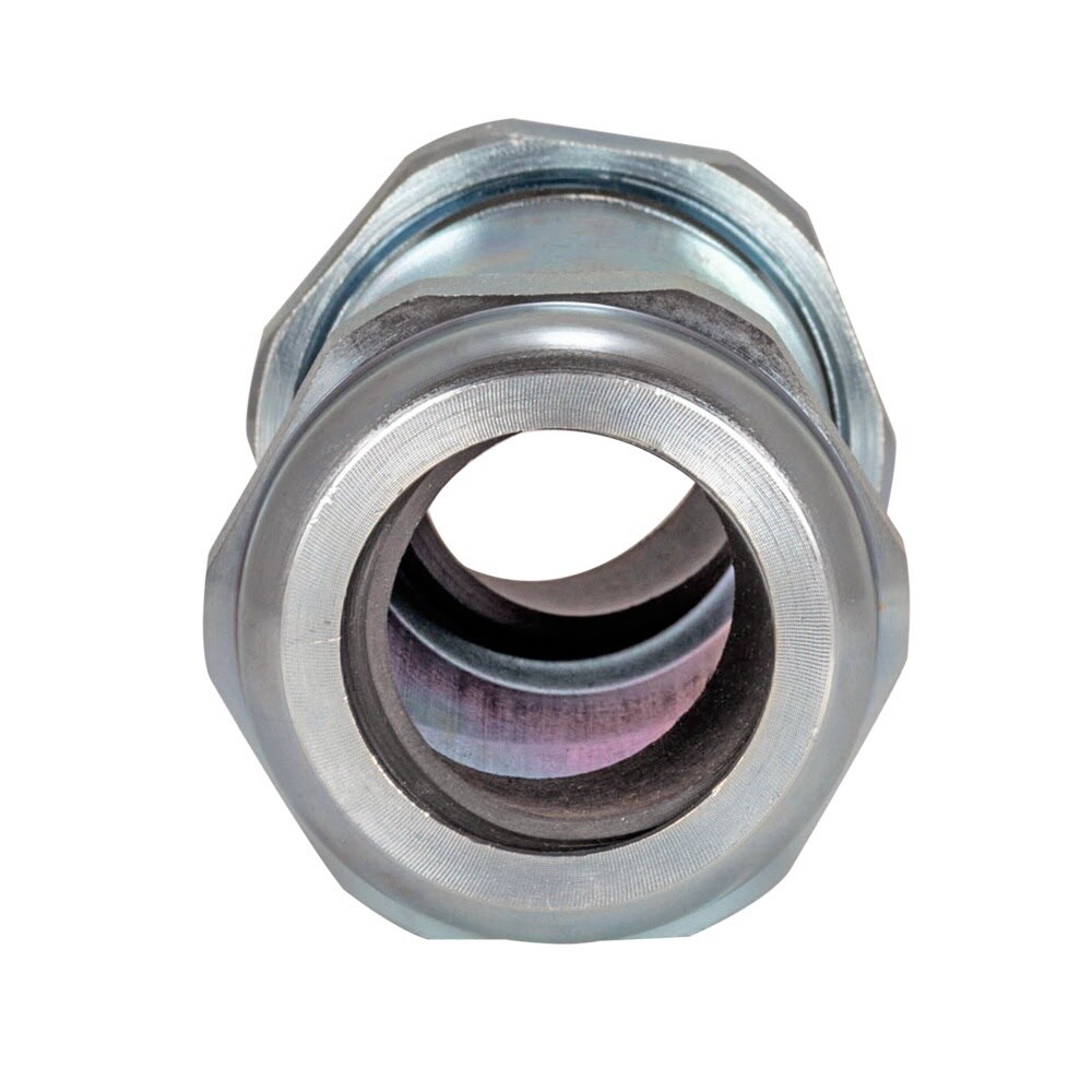 Eastman 20566 1 in. IPS 4-3/8 in. Length Galvanized Long Pattern Compression Coupling - 2
