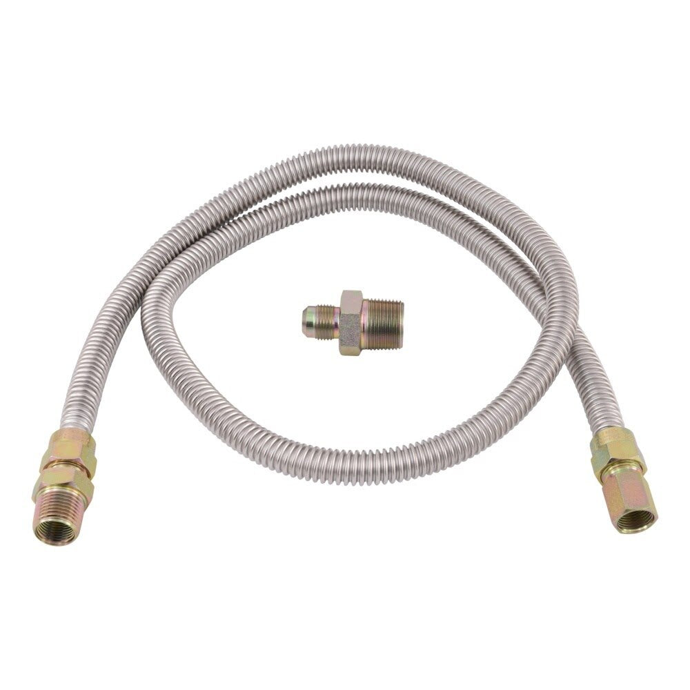 Eastman 20SS50535448K 1/2 in OD x 48 in Stainless Steel Gas Appliance Kit - 3