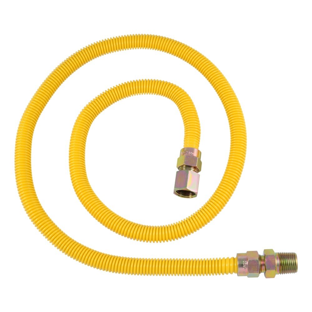 Eastman 20YE515048B 1/2 in. OD x 48 in. Stainless Steel Gas Connector 1/2 in. FIP x 1/2 in. MIP