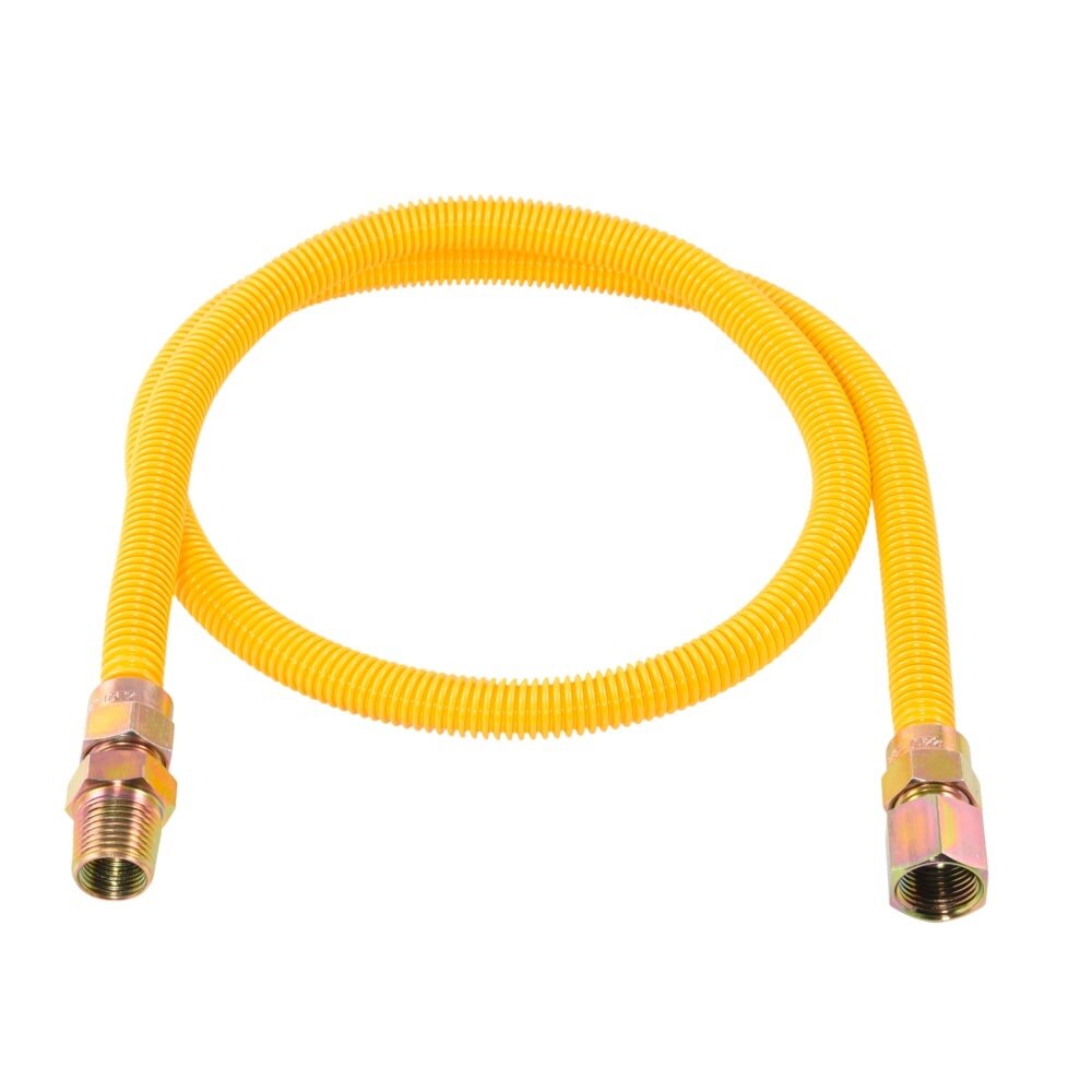 Eastman 20YE515048B 1/2 in. OD x 48 in. Stainless Steel Gas Connector 1/2 in. FIP x 1/2 in. MIP - 2