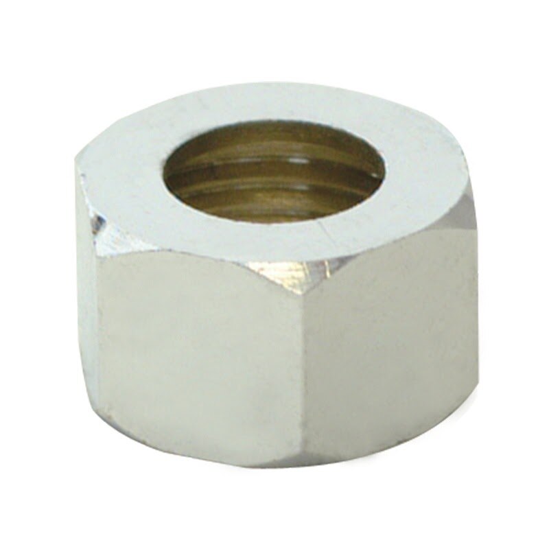 Eastman 25831LF 3/8 in. OD Chrome Plated Brass Compression Nut Fitting