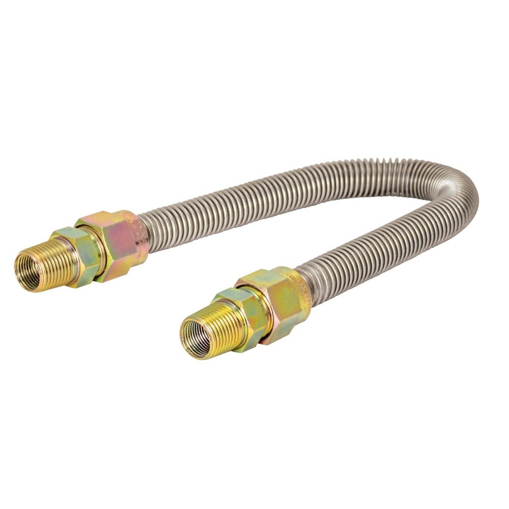 Eastman 30SS505048 5/8 in. OD x 48 in. Stainless Steel Gas Connector 1/2 in. MIP x 1/2 in. MIP