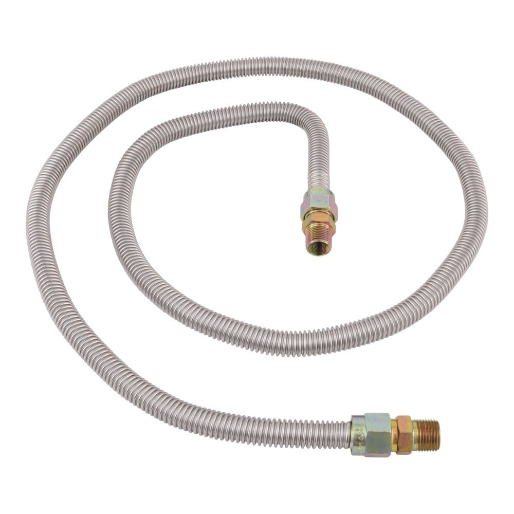 Eastman 30SS505072 5/8 in. OD x 72 in. Stainless Steel Gas Connector with 1/2 in. MIP x 1/2 in. MIP Ends