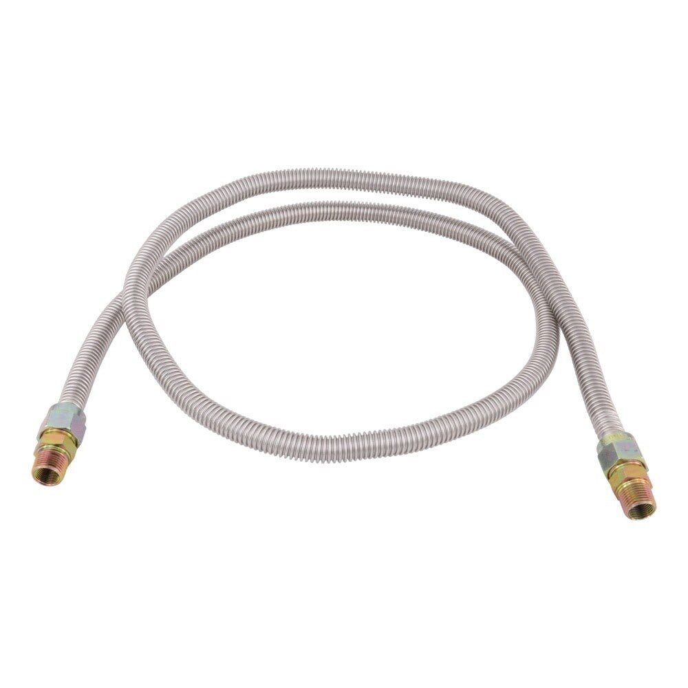 Eastman 30SS505072 5/8 in. OD x 72 in. Stainless Steel Gas Connector with 1/2 in. MIP x 1/2 in. MIP Ends - 3