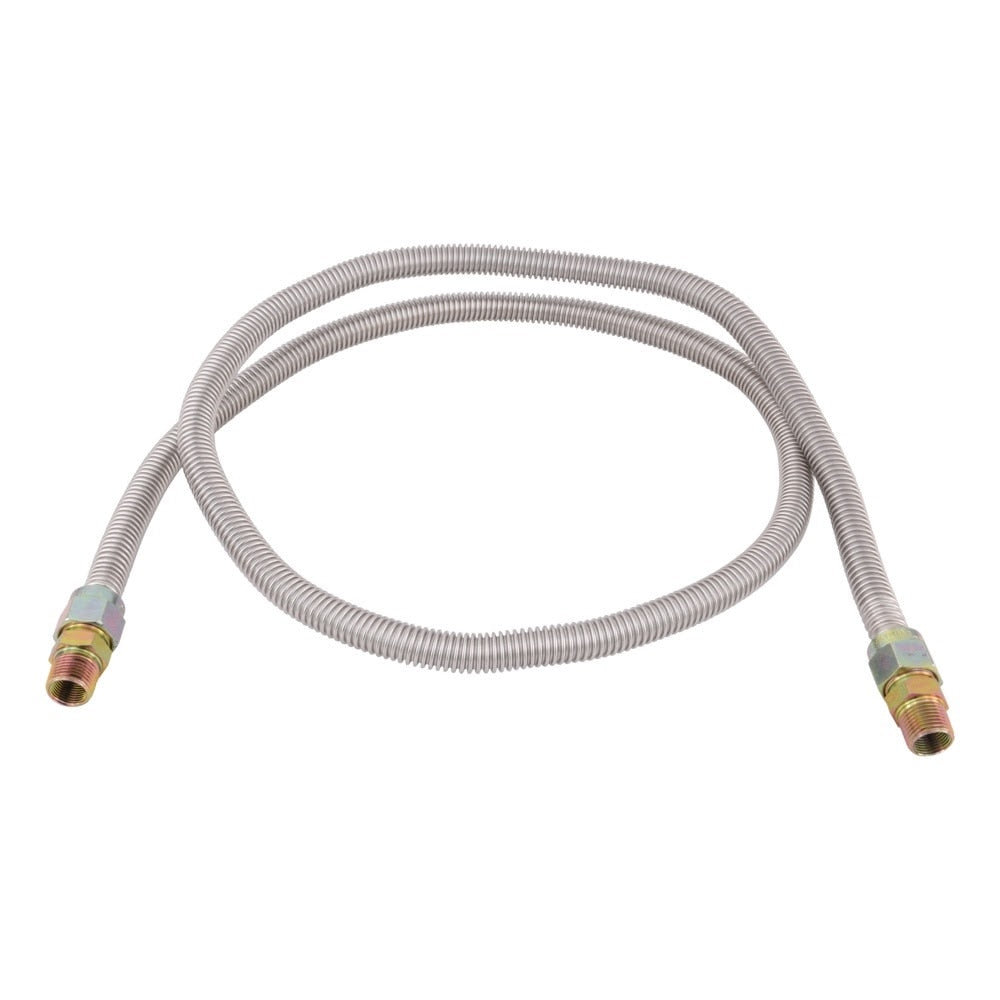 Eastman 30SS505072 5/8 in. OD x 72 in. Stainless Steel Gas Connector with 1/2 in. MIP x 1/2 in. MIP Ends - 3