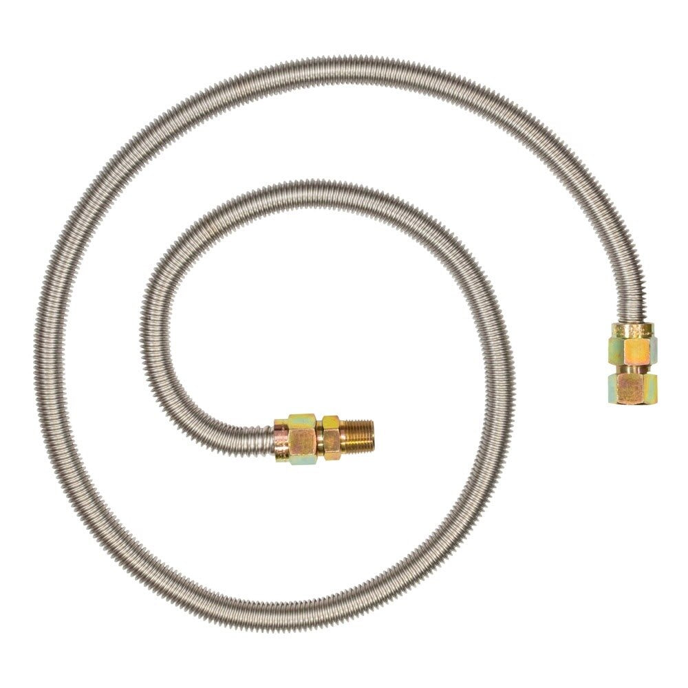 Eastman 30SS555060 5/8 in. OD 60 in. Flexible Stainless Steel Gas Connector 3/4 in. FIP x 1/2 in. MIP