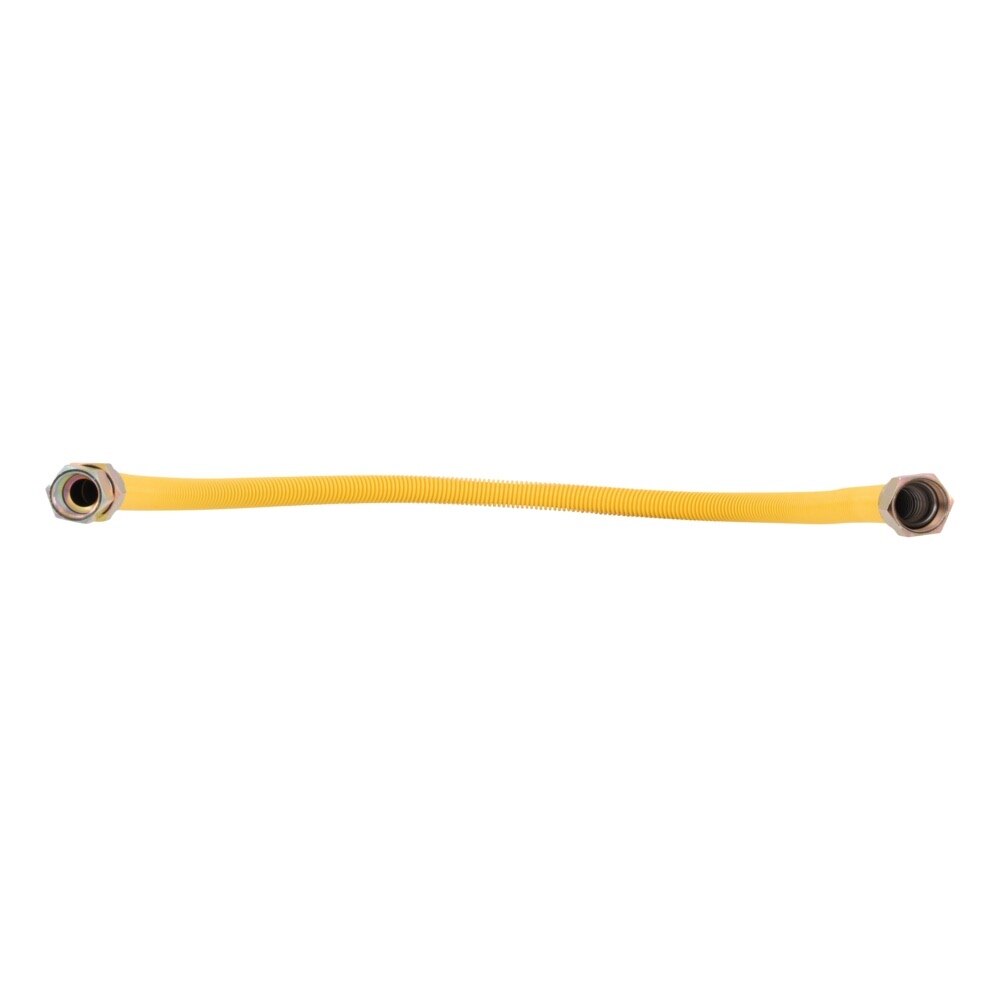 Eastman 30YE515136 5/8 in OD 36 in Yellow Coated Stainless Steel Gas Connector 1/2 in FIP x 1/2 in FIP - 3