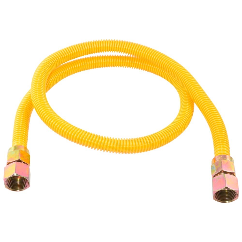 Eastman 30YE555548B 5/8 in. OD 48 in. Yellow Stainless Steel Gas Connector with 3/4 in. FIP Ends - 2
