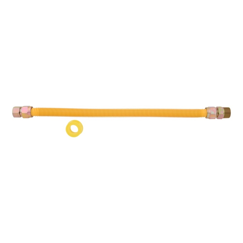 Eastman 40YE515624K 1 in. OD x 24 in. Tankless Water Heater Connector Kit 1/2 in. FIP x 1 in. MIP with Leak Detector and PTFE Tape - 2