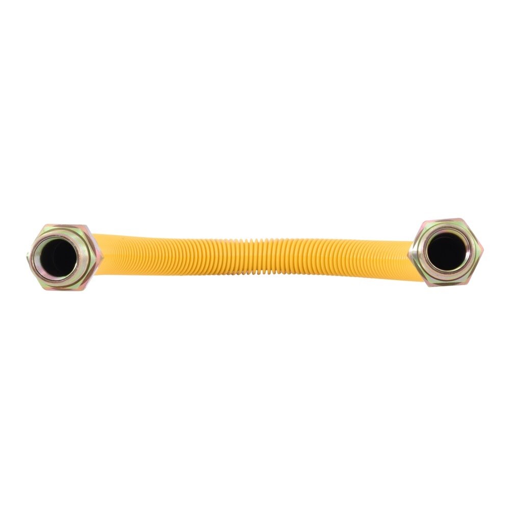Eastman 40YE545424 1 in. x 24 in. Epoxy Coated Stainless Steel Gas Connector 3/4 in. MIP x 3/4 in. MIP - 3