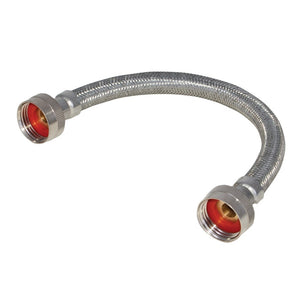 Eastman 41021 Braided Stainless Steel Steam Dryer Adapter Hose 1 ft 3/4 in FHT x 3/4 in FHT