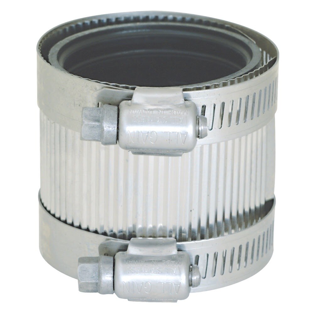 Eastman 43407 4 in. No-Hub Coupling with Neoprene Gasket for Cast Iron Pipe