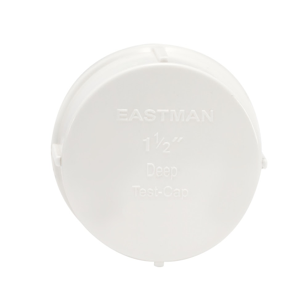 Eastman 43481 1-1/2 in. PVC Deep Test Cap for DWV Testing - 2