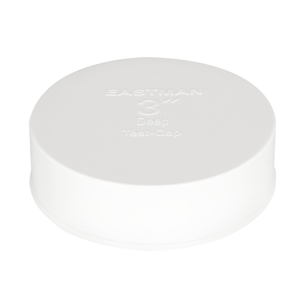 Eastman 43483 3 in. PVC Deep Test Cap for DWV Testing