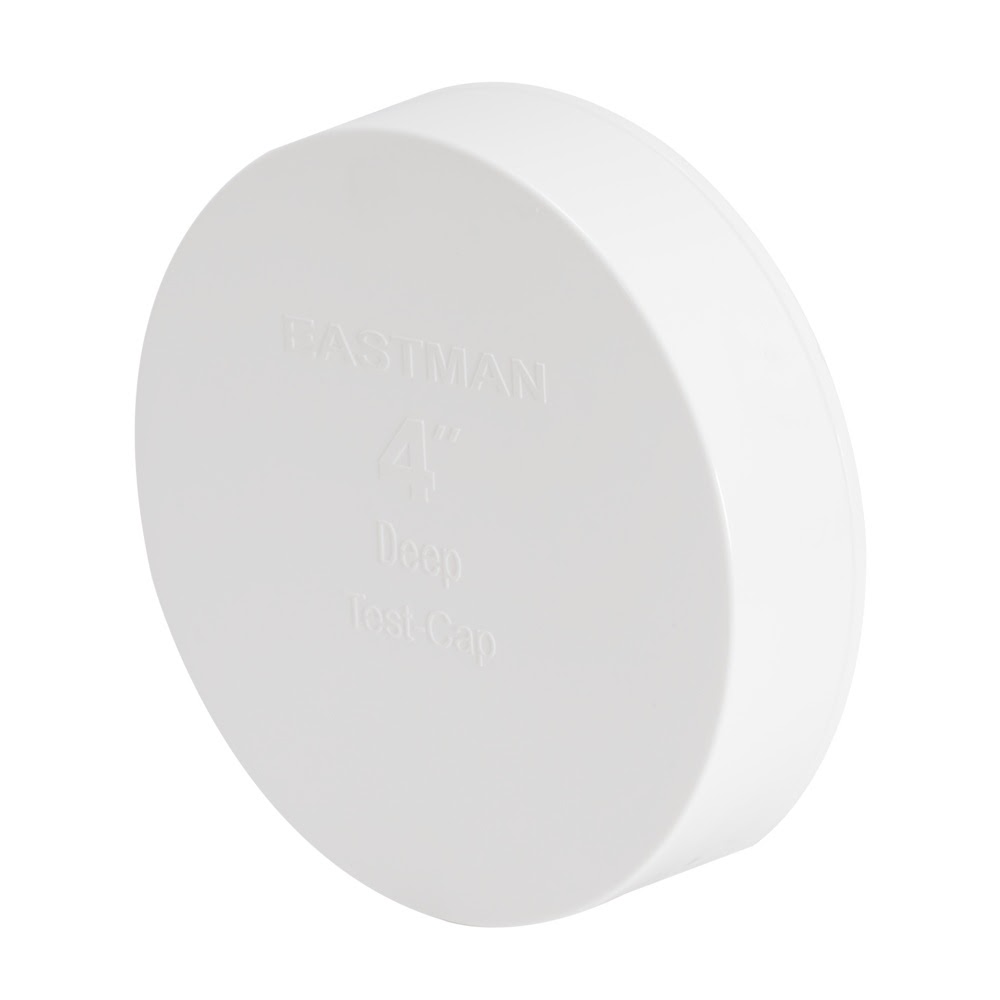 Eastman 43484 4 in Deep PVC Test Cap for DWV Testing - 3
