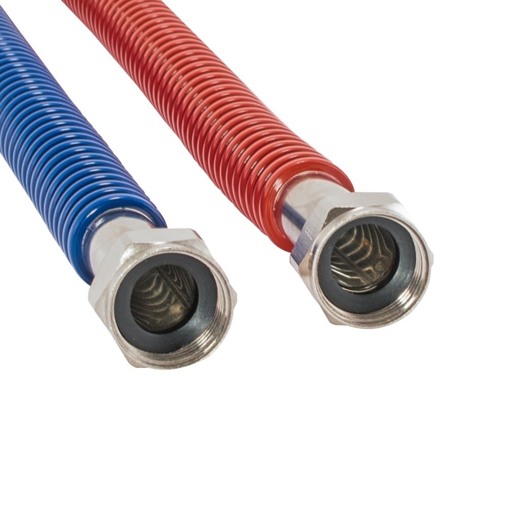 Eastman 437124 24 in. Corrugated Stainless Steel Water Heater Connector 3/4 in. FIP x 3/4 in. FIP (2 Pack) - 2