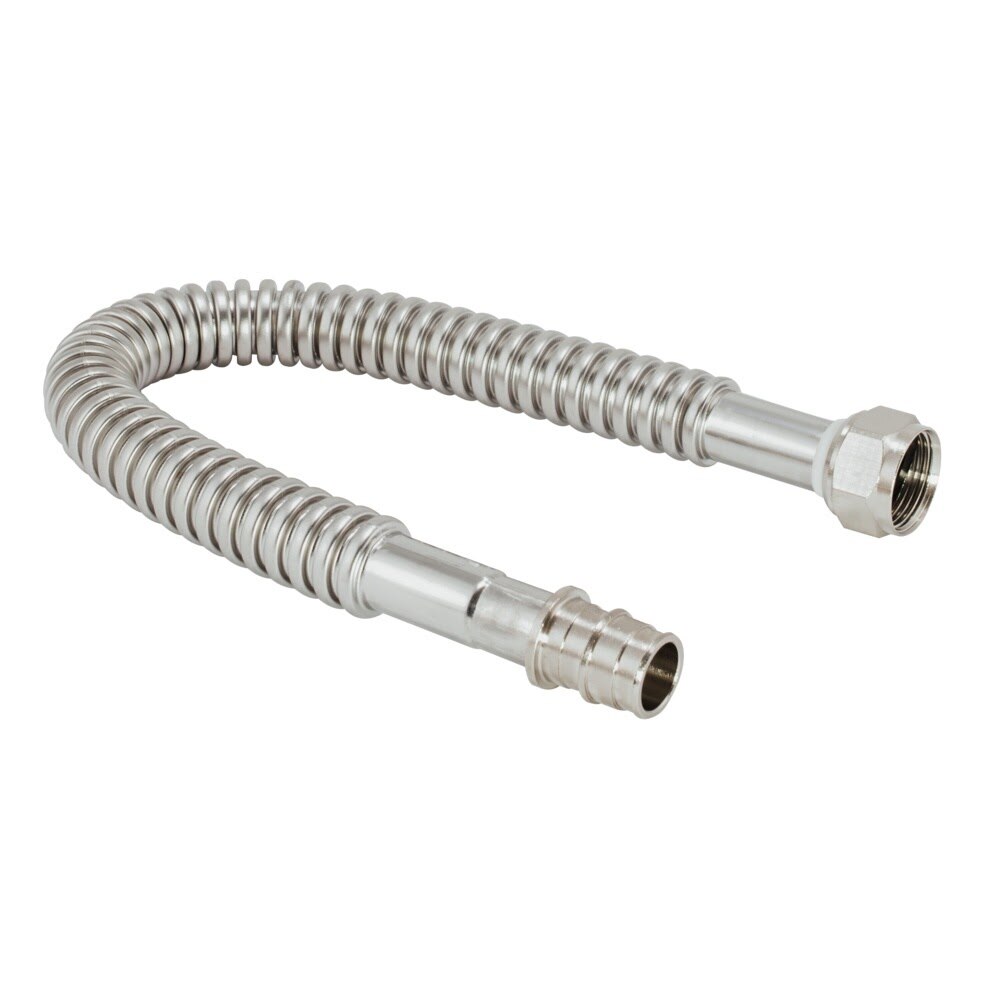 Eastman 438324 24 in Corrugated Stainless Steel Water Heater Connector 3/4 in FIP x 3/4 in Expansion PEX
