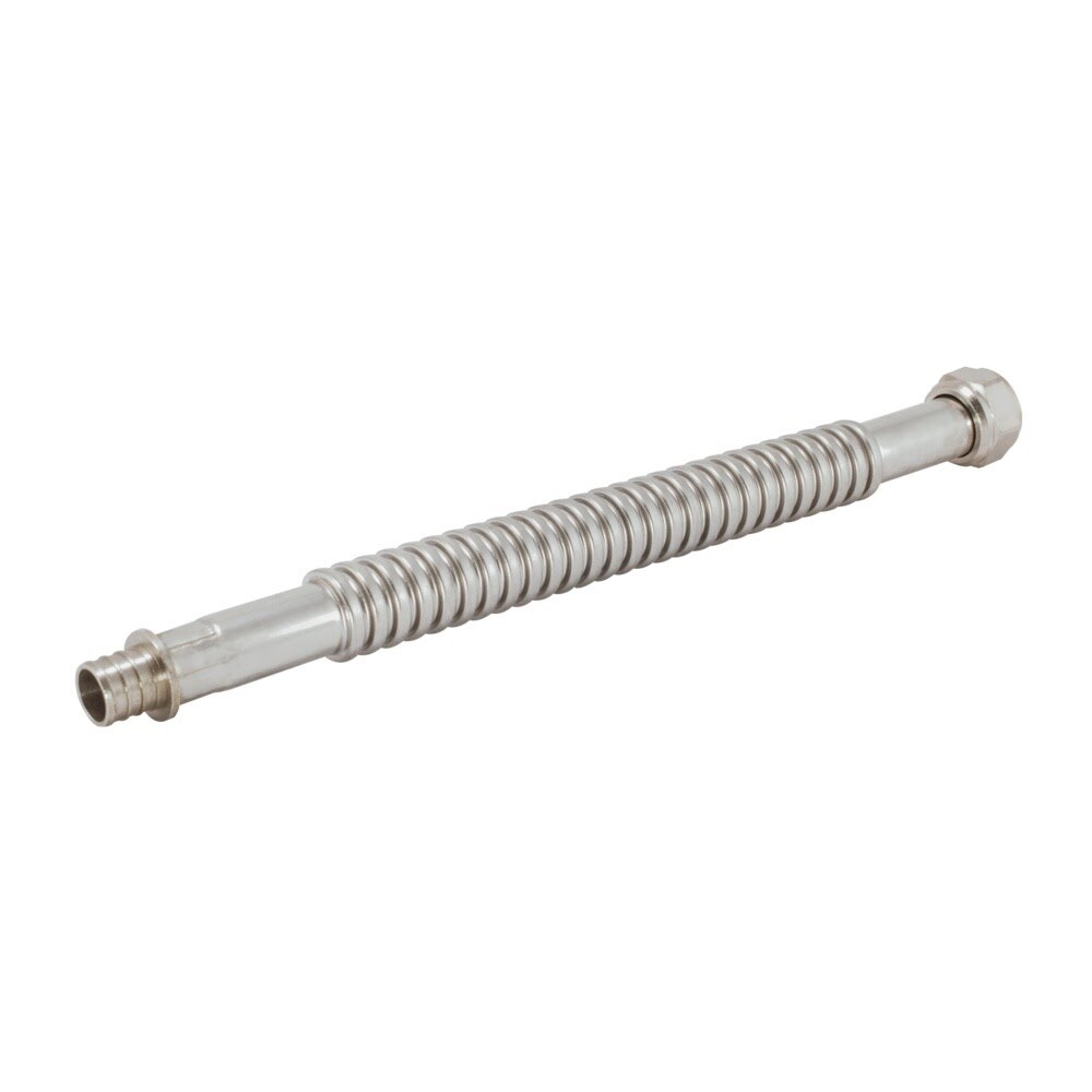 Eastman 438612 12 in. Corrugated Stainless Steel Water Heater Connector 3/4 in. FIP x 3/4 in. Crimp PEX - 2
