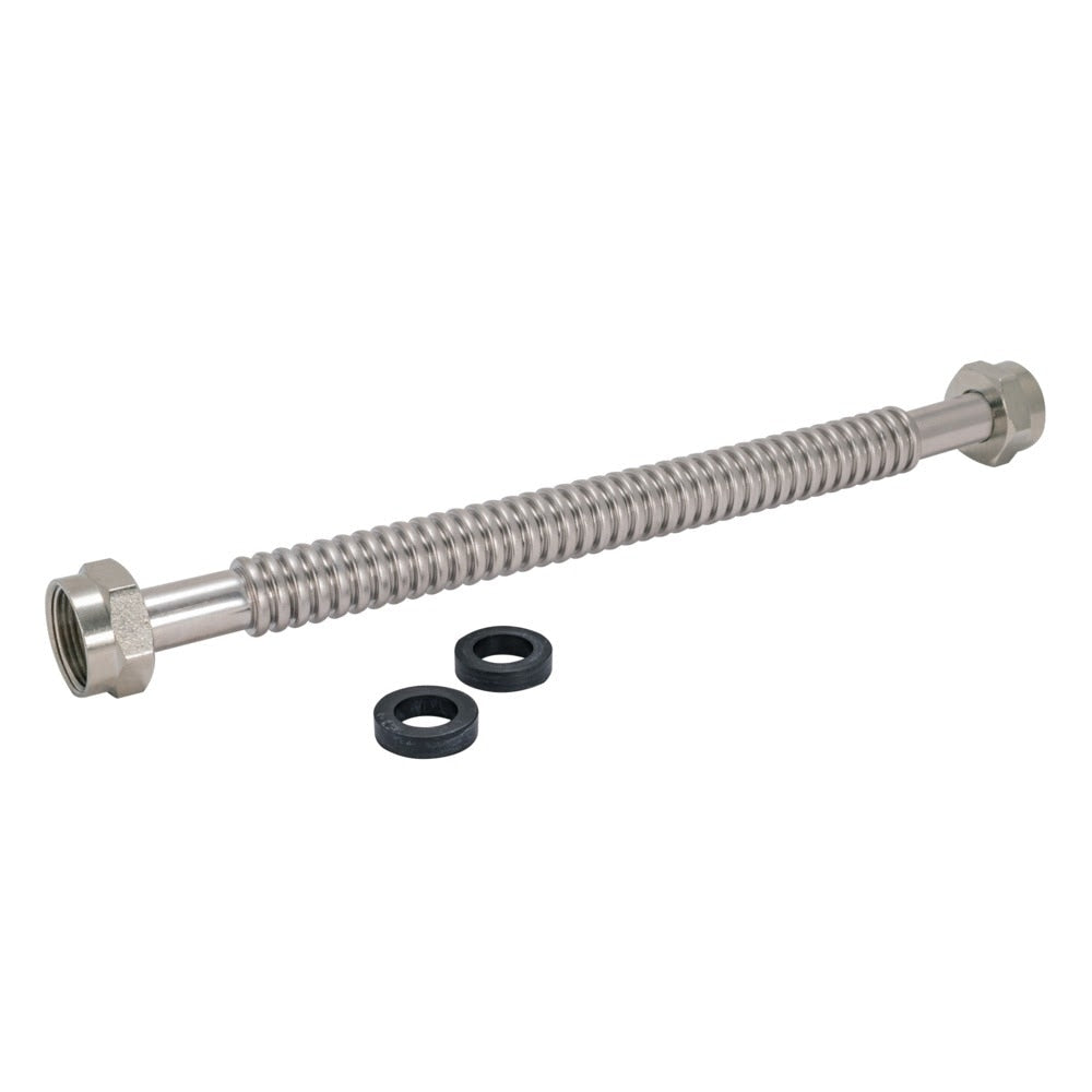 Eastman 447515 15 in Corrugated Stainless Steel Water Heater Connector 1 in FIP x 1 in FIP - 3