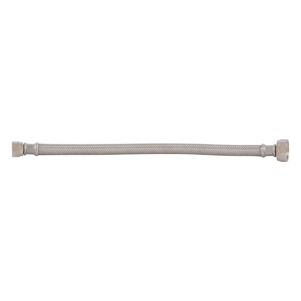 Eastman 48003 1/2 in. IPS x 3/8 in. Compression x 12 in. Braided Stainless Steel Faucet Supply Line - 2