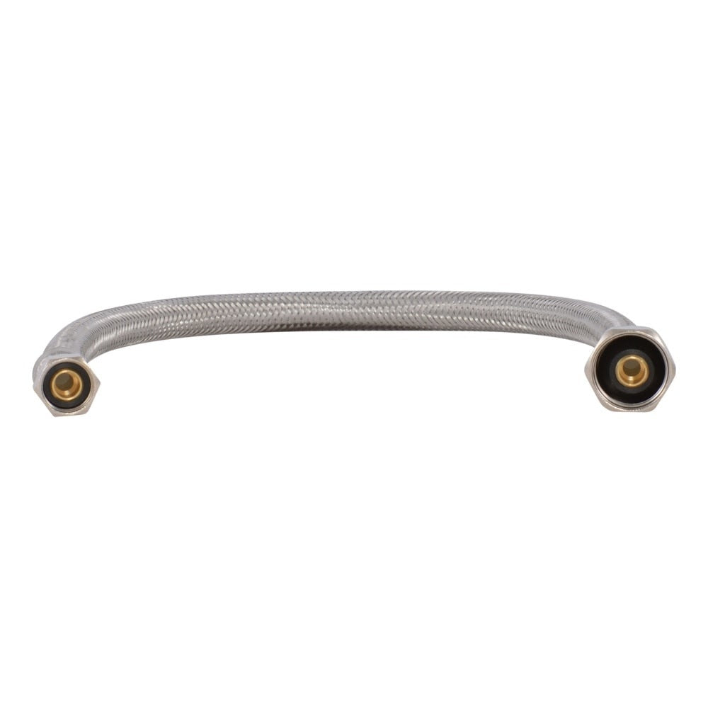 Eastman 48004 16 in. Braided Stainless Steel Faucet Supply Line 1/2 in. IPS x 3/8 in. Compression - 3