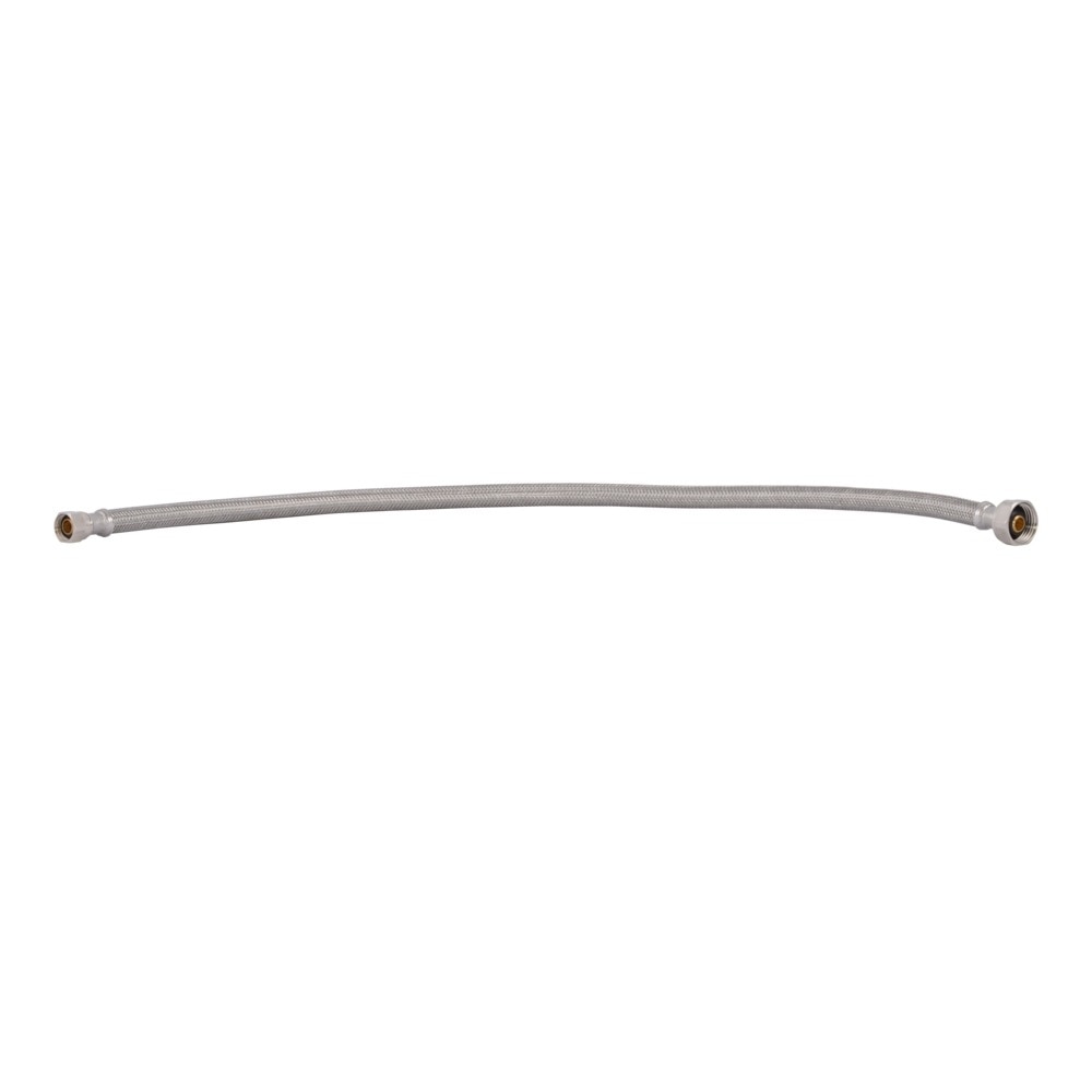 Eastman 48006 1/2 in. IPS x 3/8 in. Compression x 24 in. Braided Stainless Steel Faucet Supply Line - 2