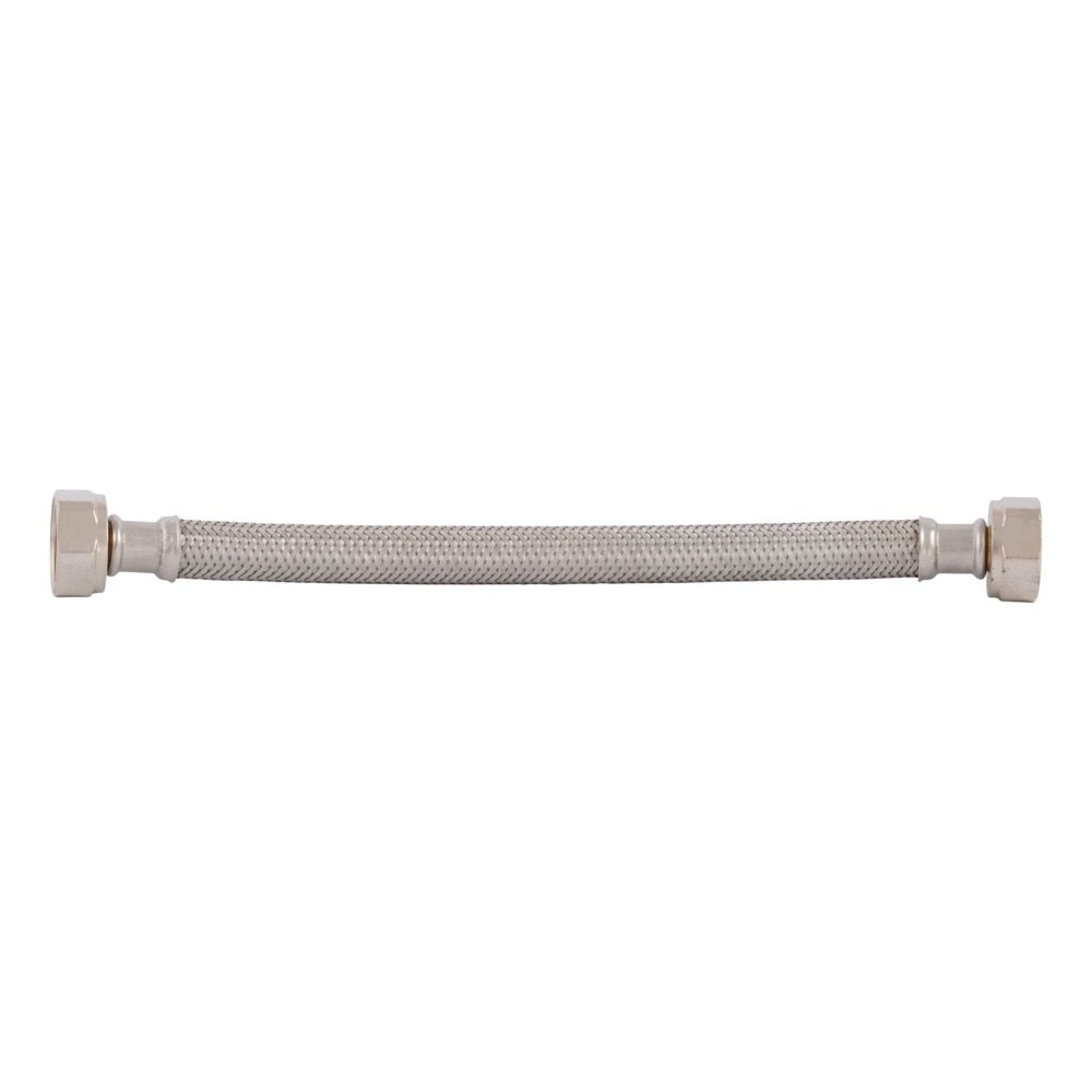 Eastman 48014 1/2 in FIP x 1/2 in FIP x 9 in Braided Stainless Steel Faucet Supply Line - 2