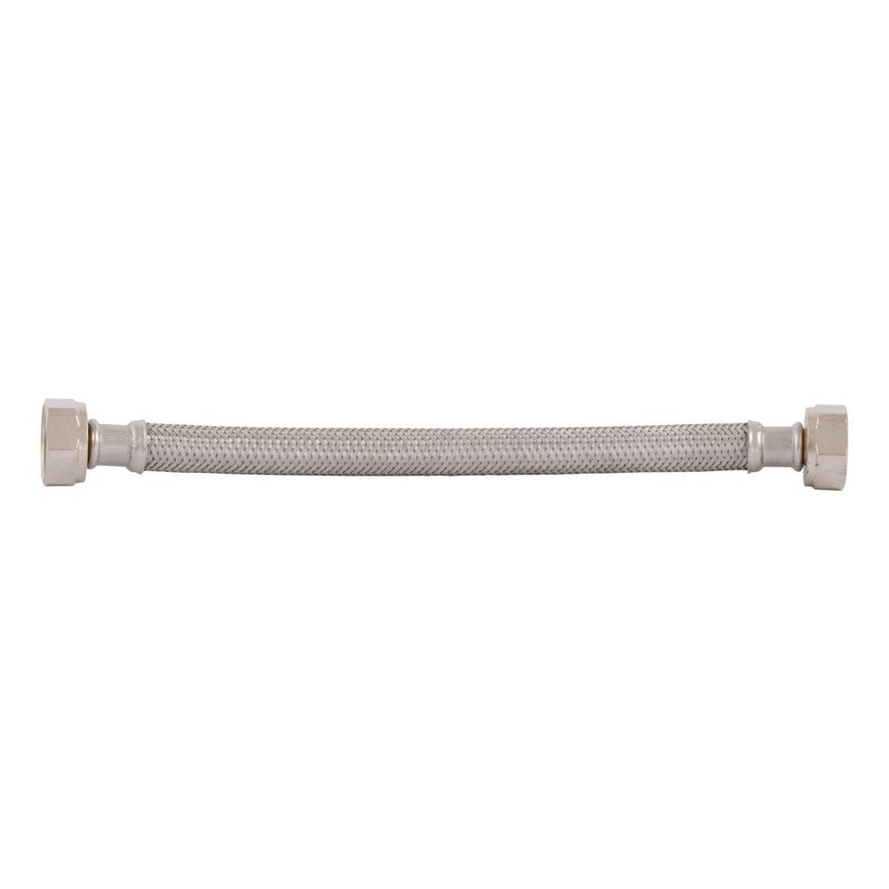 Eastman 48014 1/2 in FIP x 1/2 in FIP x 9 in Braided Stainless Steel Faucet Supply Line - 2