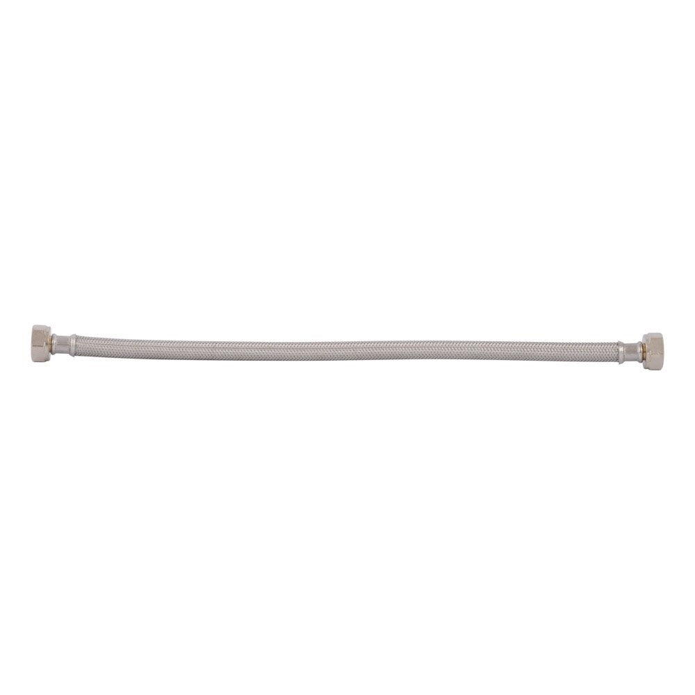 Eastman 48016 Half Inch x Half Inch x 16 Inch Braided Stainless Steel Faucet Supply Line - 2