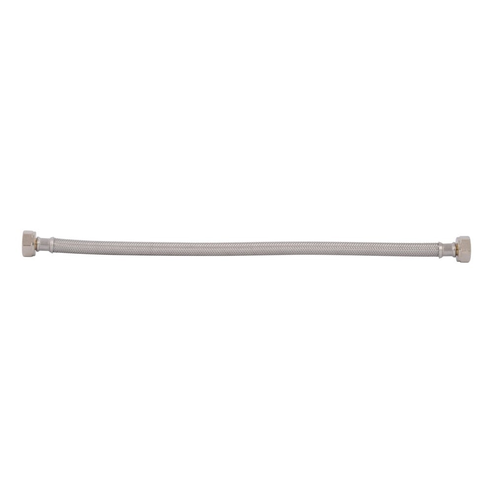Eastman 48016 Half Inch x Half Inch x 16 Inch Braided Stainless Steel Faucet Supply Line - 2