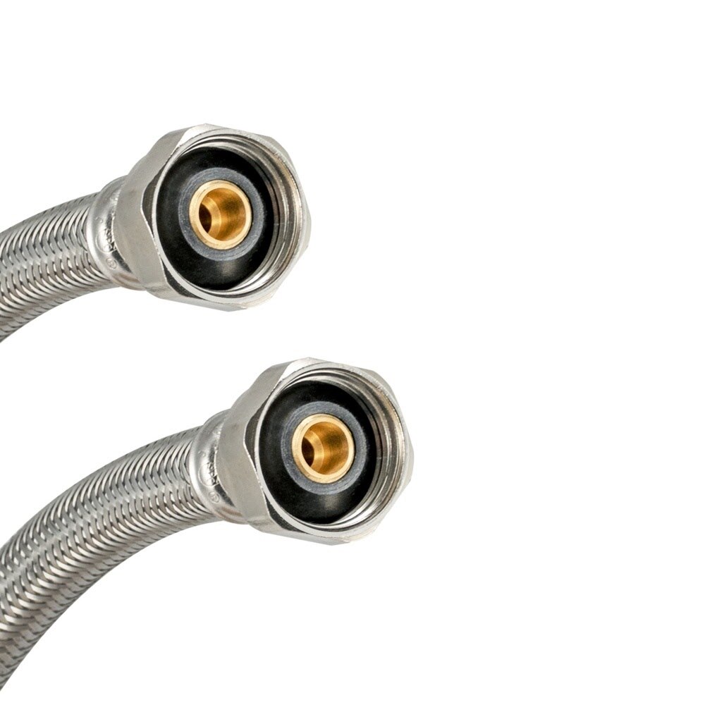 Eastman 48016 Half Inch x Half Inch x 16 Inch Braided Stainless Steel Faucet Supply Line - 3
